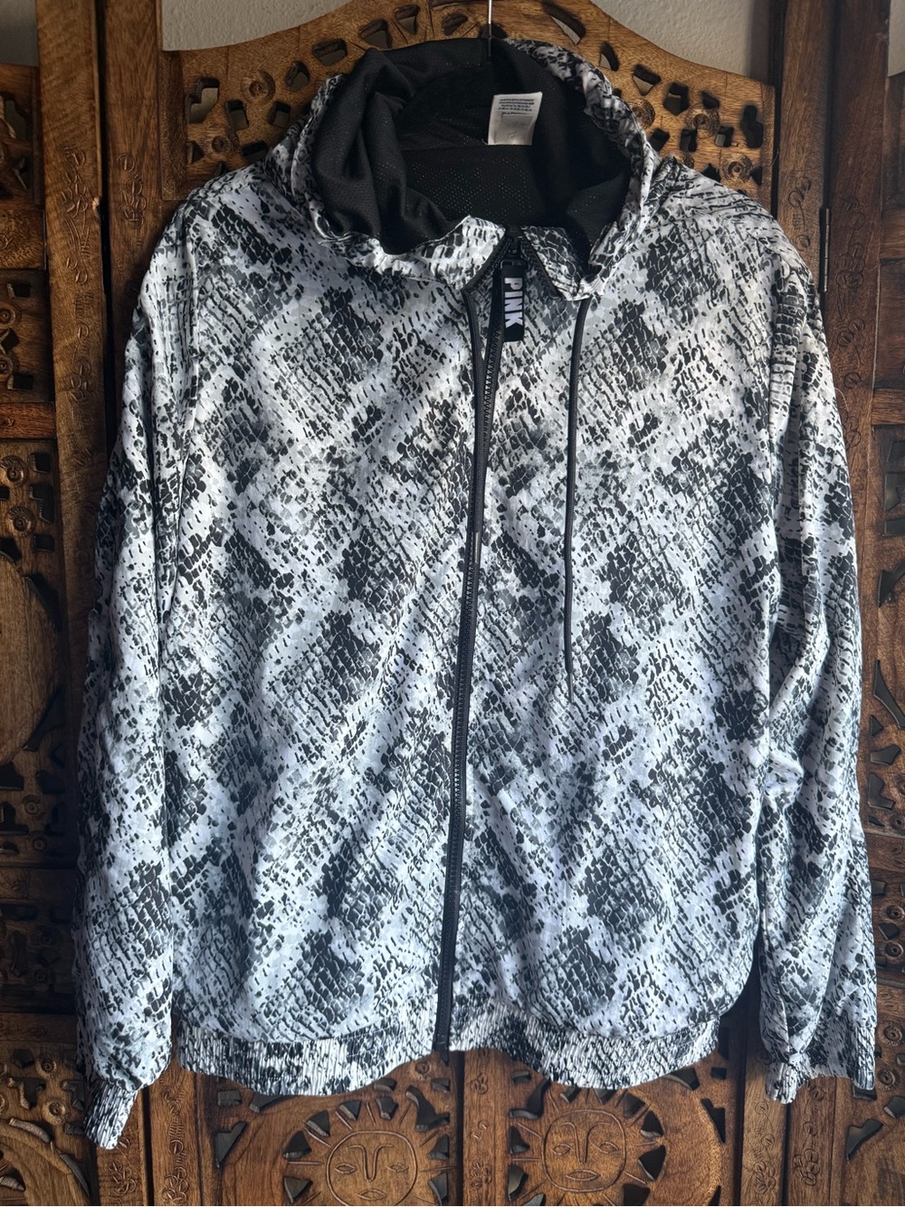 Victoria's Secret PINK Snakeskin Windbreaker Jacket XS
